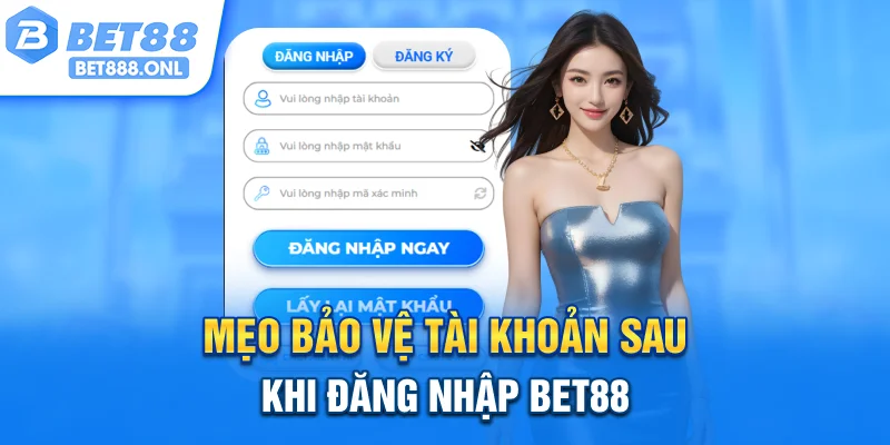 Mẹo bảo vệ tài khoản sau khi đăng nhập Bet88